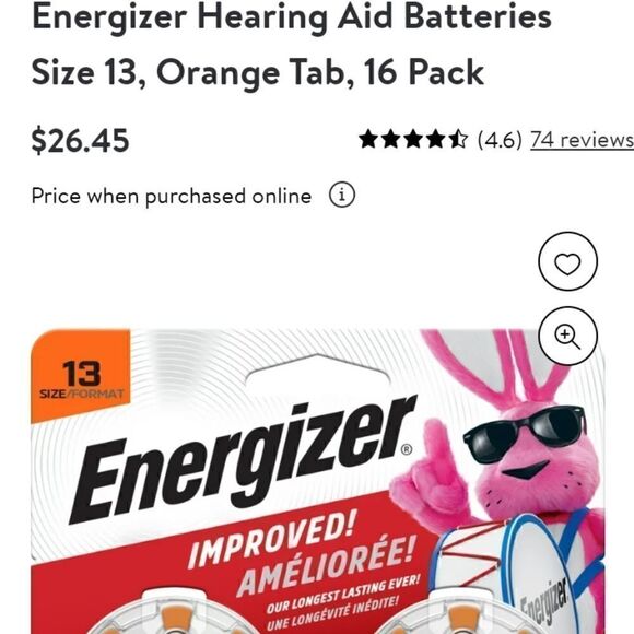Energizer Hearing Aid Batteries x 16  Size 13 - Picture 2 of 10